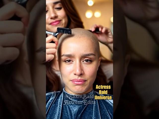 Shraddha Kapoor shaved by Disha Patani for new movie #shorts  - (Made using AI)