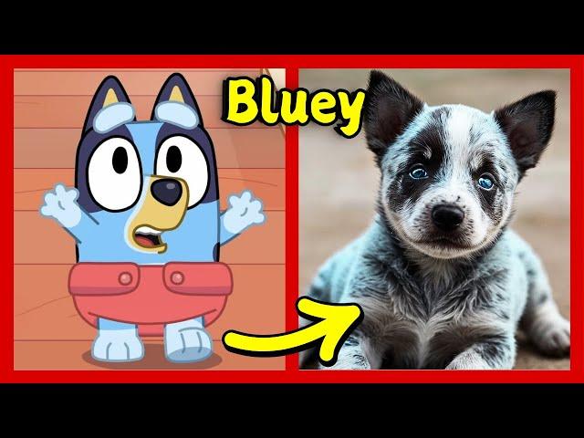 BLUEY Pero En BEBÉS + ¡ADIVINA POR EL EMOJI!BlueyBingo️SocksBanditWintonSnickers