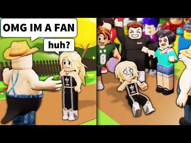 Pretending Roblox NOOBS are FAMOUS... with 200 players