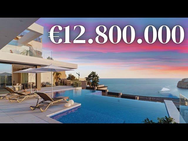 Touring Modern Designer Villa in Cala Llamp Mallorca with Insane Sea Views & Romantic Sunsets!