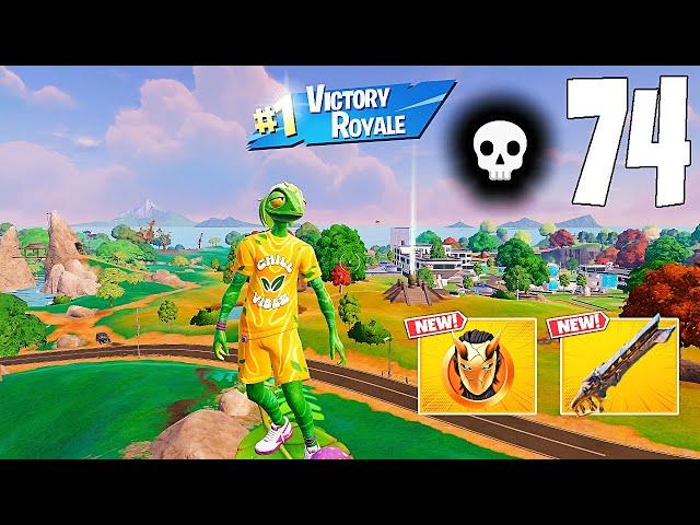 74 Elimination Solo Vs Squads "Zero Build" Gameplay Wins (NEW Fortnite Chapter 6 PC)
