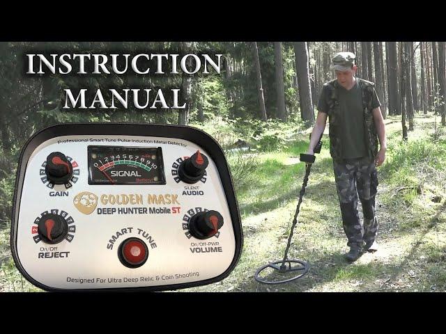 THE MOST POWERFUL METAL DETECTOR! Instruction manual Golden Mask Deep Hunter Mobile ST.