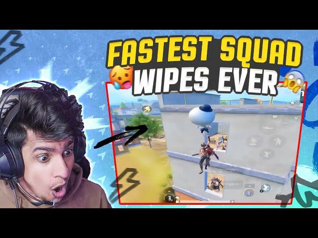 World's Fastest Clutches Ever - 1.25 Second Clutch World Record in PUBGM/BGMI