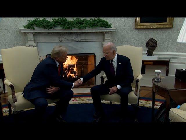 President-elect Donald Trump meets with President Joe Biden in Oval Office