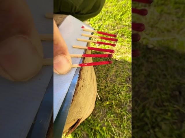 Survival skill: Just do this with nail polish survival #survivalskills #outdoortips #bushcraft #diy