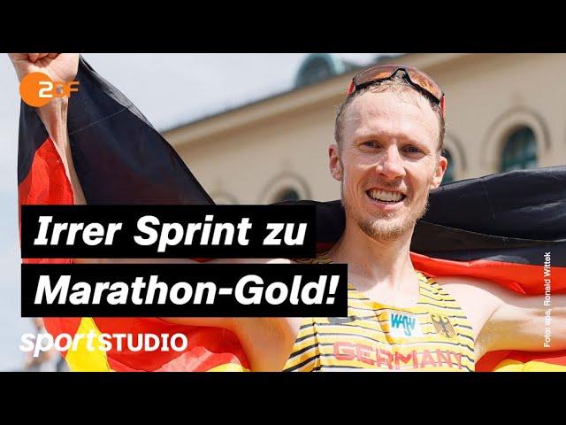 Historisches EM-Gold im Marathon | European Championships München 2022 | sportstudio