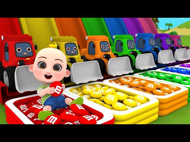 The Wheels on The Bus Song | Colorful Bus | ToonSong Nursery Rhymes & Kids Songs