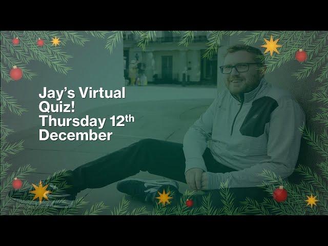 Virtual Pub Quiz, Live! Thursday 12th December