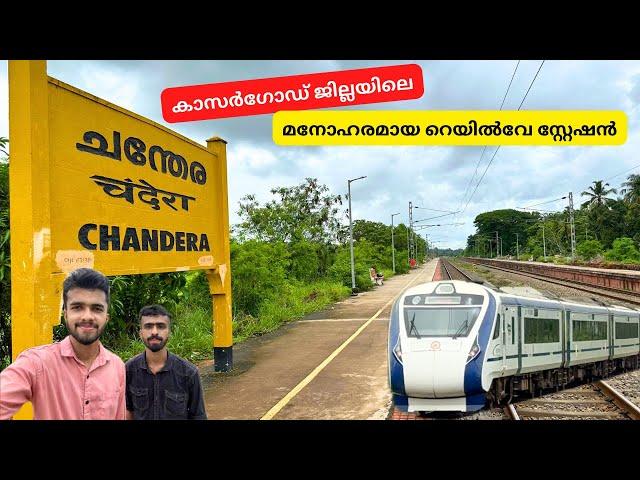 Scenic Railway Station in Kerala Chandera | Train Spotting - Vande Bharat / InterCity 