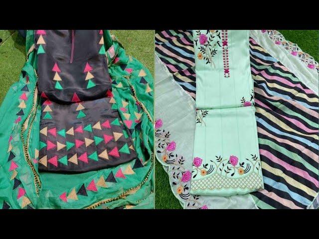 latest suit designs 2021 || latest punjabi salwar suit design || embroidery punjabi suit designs