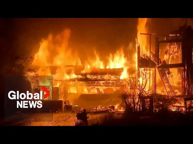 "Like driving through Hell": LA wildfires creates apocalyptic scenes along highway