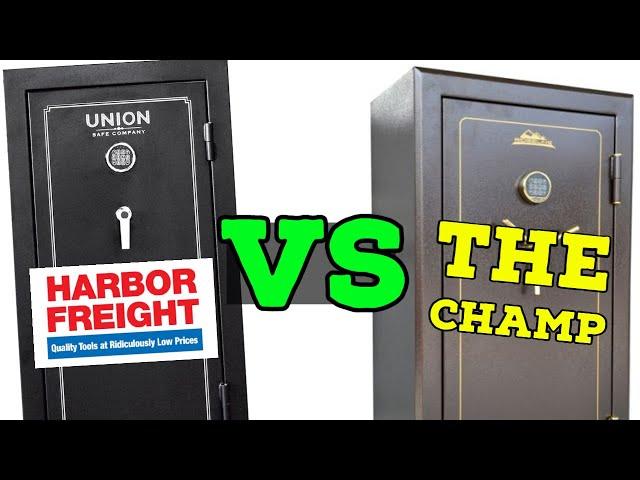 Harbor Freight 24 Gun Fire Safe vs the Champ of Budget Gun Safes!