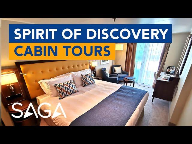 Saga Spirit of Discovery Suite, Balcony, Single and Deluxe Cabin Tours