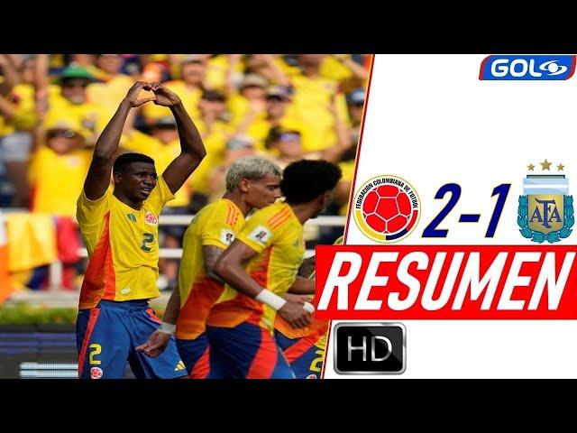 Colombia vs Argentina 2-1 Resumen y Goles | GOL CARACOL