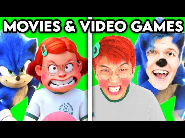 MOVIES + VIDEO GAMES WITH ZERO BUDGET! (FUNNY TURNING RED, SONIC, ENCANTO, HUGGY WUGGY, FNAF & MORE)