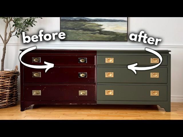 Turning a $40 Thrifted Dresser into a High End Showstopper!