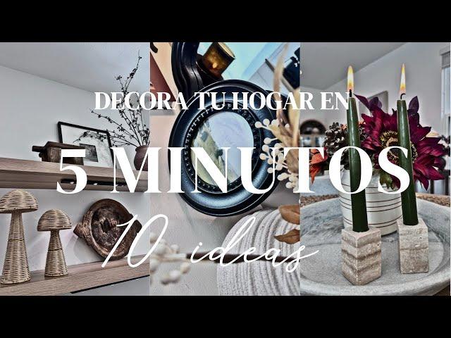 NUEVA DECORACIÓN HOGAR OTOÑO | 10 IDEAS EN 5 MINUTOS | COMO DECORAR EN 5 MINUTOS | OTOÑO 2024 | DIY