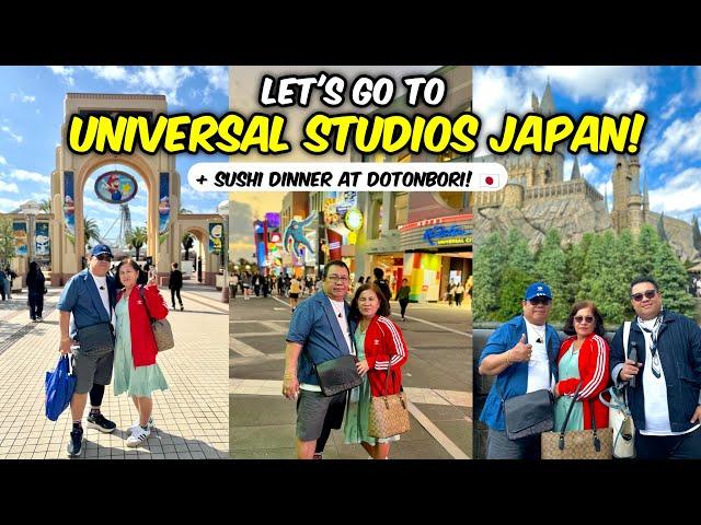 Let's go to Universal Studios Japan! Harry Potter + Pokemon Event! + Sushi Dinner at Dotonbori! 