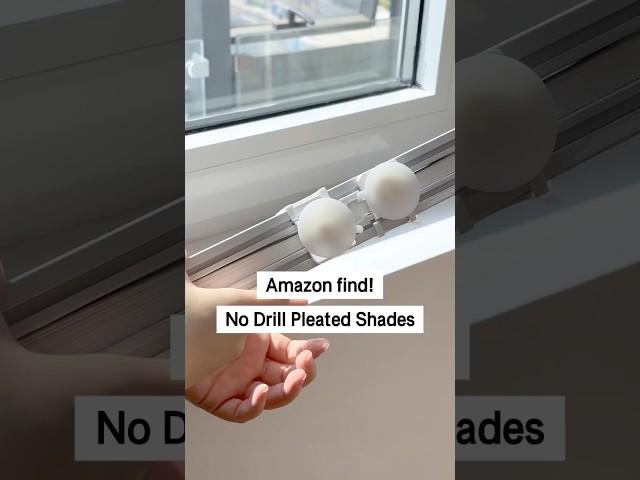  No-Drill Pleated Shades