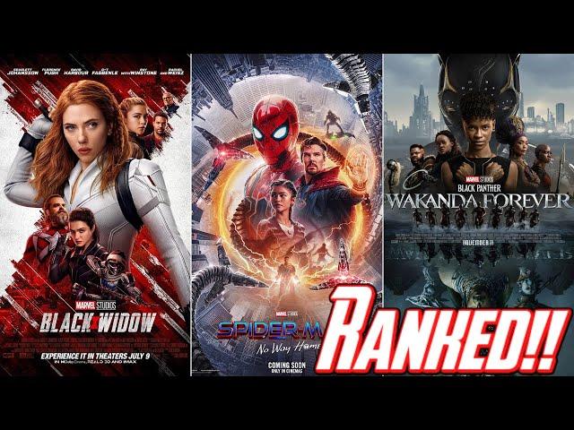 MCU Movies RANKED!! (Phase 4) - Worst to Best!!