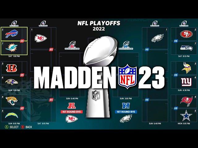 2023 NFL Playoffs, but its decided by Madden