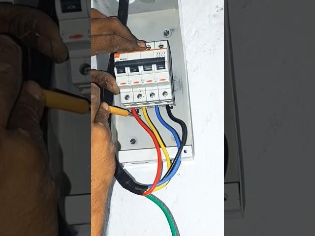 Mcb Connection Mcb Fitting in box #shortvideo #ytshort #shorts #electric #electrical