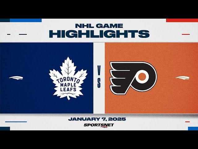 NHL Highlights | Maple Leafs vs. Flyers - January 7, 2024