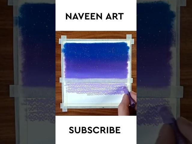 Easy Scenery Drawing | Oil Pastels Drawing| Nature Drawing| Naveen Art