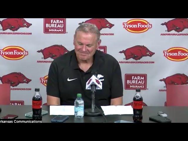 Sam Pittman Press Conference - Arkansas 19, Tennessee 14