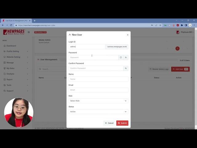 NEWPAGES Create & Manage User Account  (Sub-Account) (English)