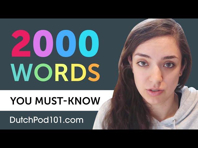 2000 Words Every Dutch Beginner Must Know