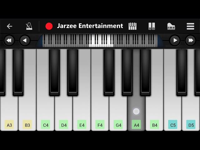 Doraemon Theme Hindi Version - Easy Mobile Piano Tutorial | Jarzee Entertainment