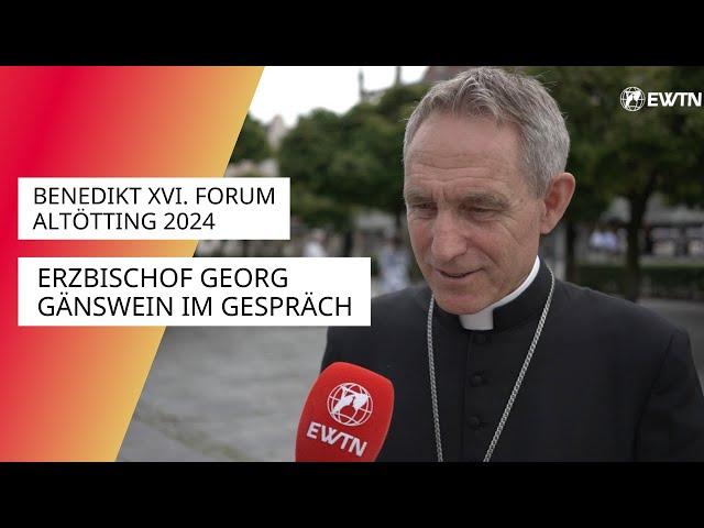 Erzbischof Georg Gänswein | EWTN.TV auf dem Benedikt XVI. Forum Altötting 2024