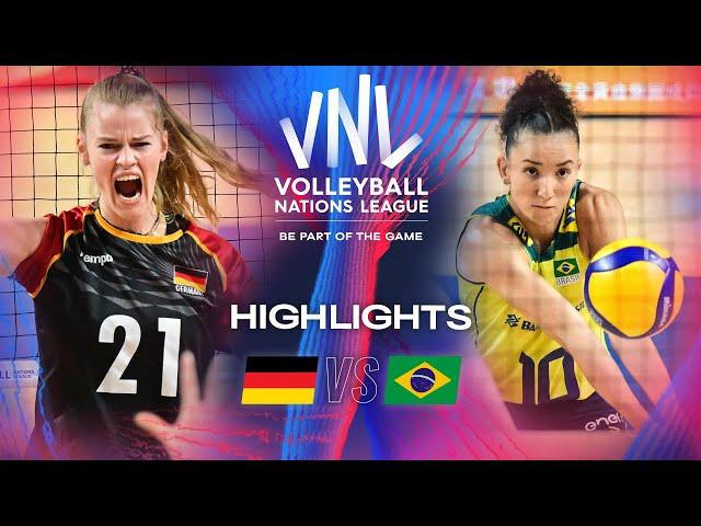  GER vs.  BRA - Highlights | Week 3 | Women's VNL 2024