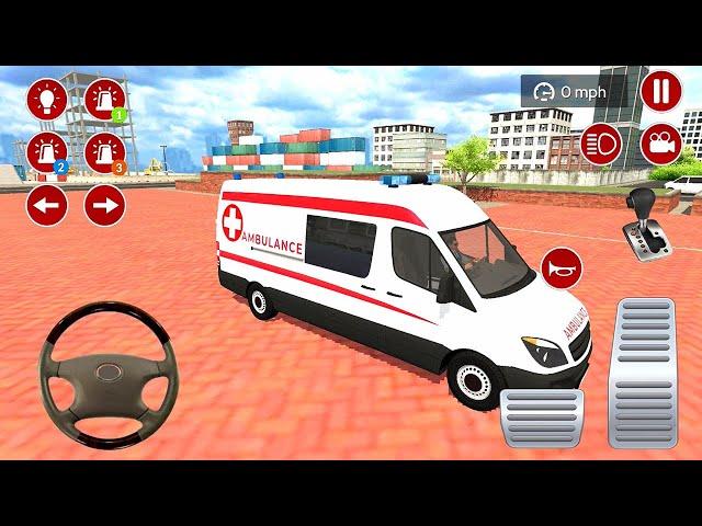 Direksiyonlu Ambulans oyunu 3D #21 American Ambulance Simulator - Ambulans oyunları Android Gameplay