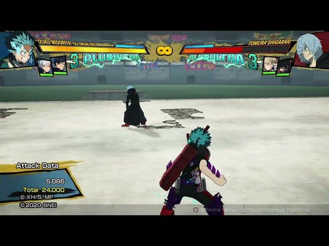 100 Full Cowl Deku 24,000 Damage Combo - My Hero One’s Justice 2