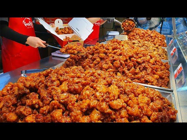 Sweet & Spicy! Korean Fried Chicken | Dakgangjeong - Korean Food [ASMR]