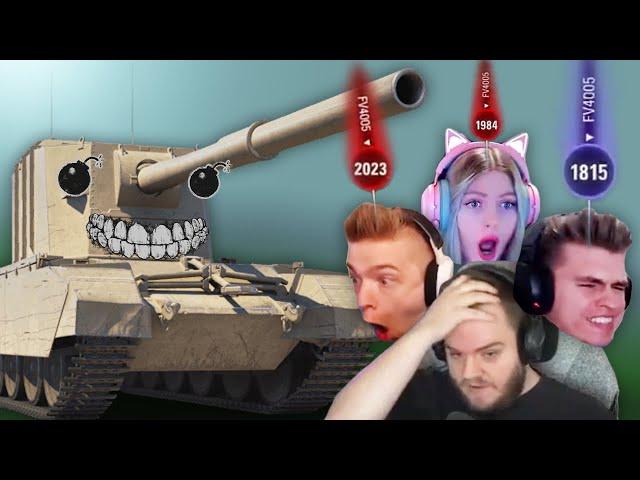 Streamers getting penetrated by FV4005 compilation #2