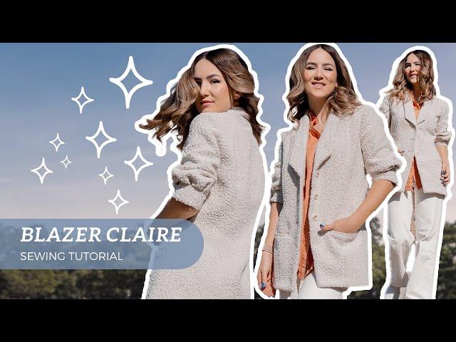 Sewing an everyday wear BLAZER: Blazer CLAIRE step by step tutorial - THISISKACHI DIY