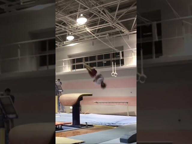 Quad twist on VT! Unreal difficilty #mag #shorts #artisticgymnastics