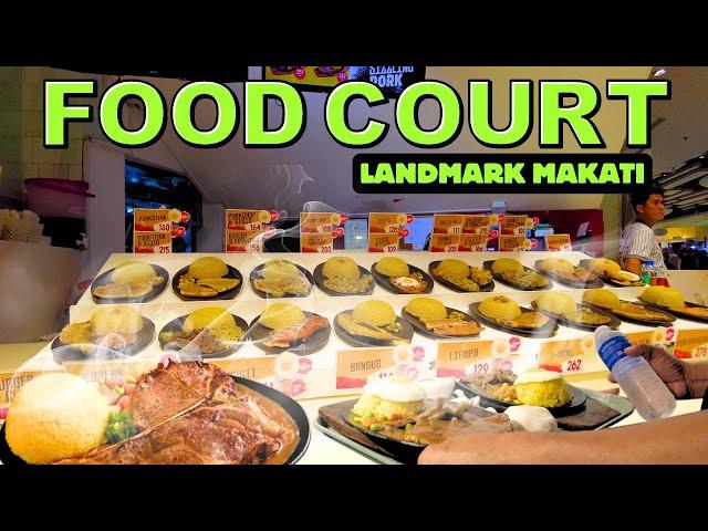 [4K] FOOD COURT TOUR 2024 - THE LANDMARK MAKATI