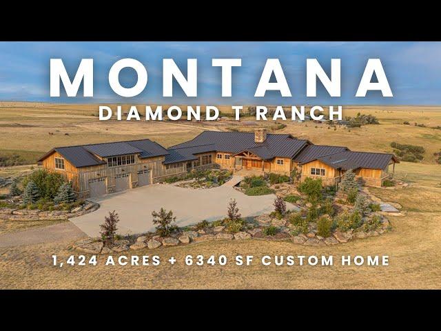 1,424 Acre Ranch - 8346 SF Custom Home - Great Falls, Montana