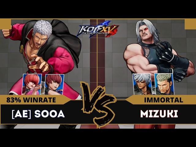 KOFXV A.E SOOA (Chris/O.Yashiro/Shermie) vs MIZUKI (K'/O.Rugal/Goenitz)KOF Queen  08/24