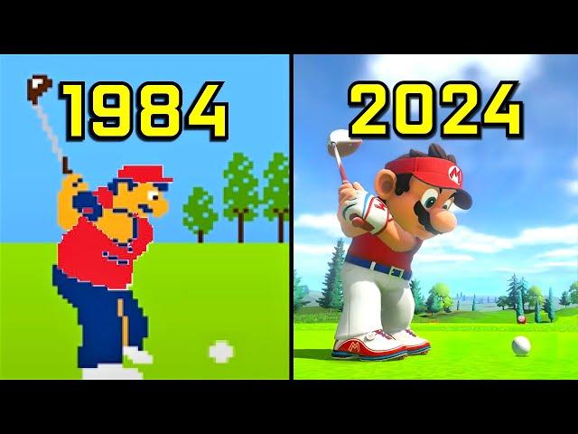 Evolution of Mario Golf Games 1984-2024