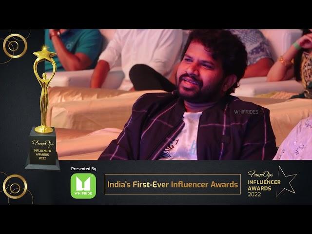 Hyder Aadhi Entry At FameOps Influencer Awards 2022 | WhipRides | Download Now