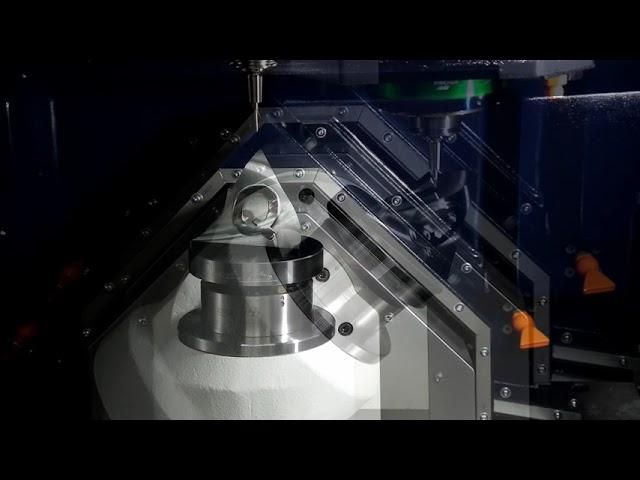 五軸精密加工中心機加工展示 5-axis linear motor machining center