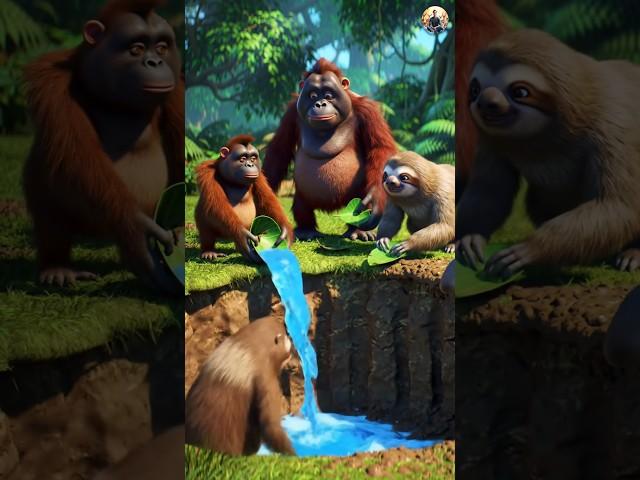 The Wicked Lion and the Wild Animals of the Jungle  #ai #cartoon #birds
