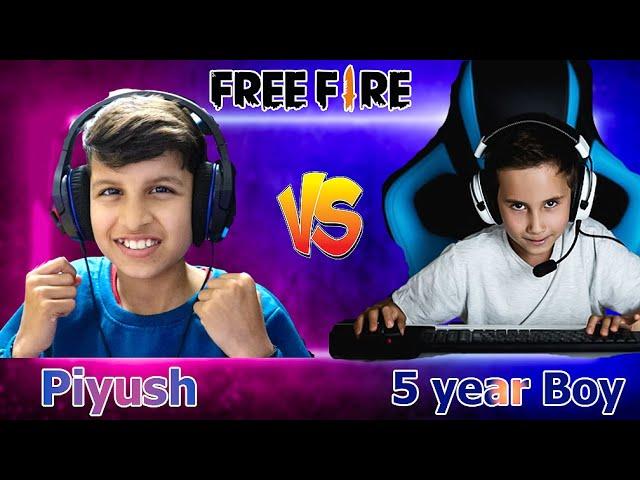 Piyush vs 5 Year old Boy  in 1 vs 1 ││ FREE FIRE 