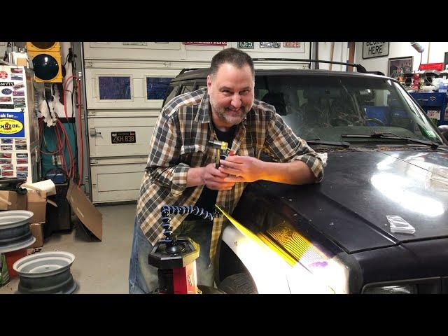 PDR Paintless Dent Removal  on the Jeep at the Busted Stud Garage - Take 1