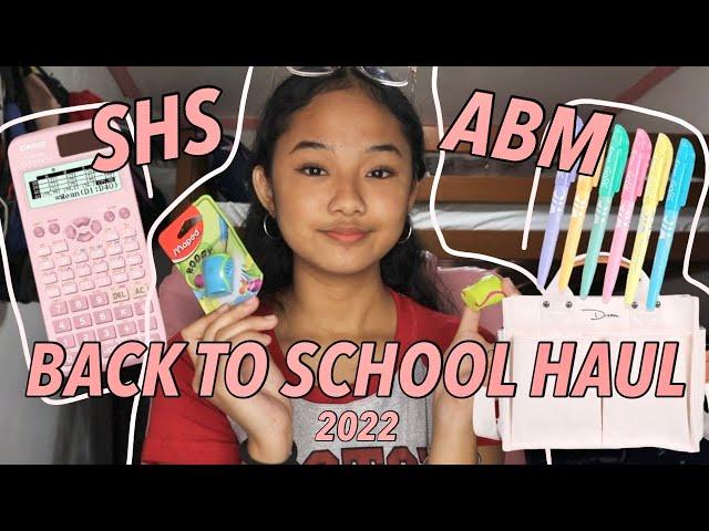 Back To School Haul 2022 : Senior High ABM || Philippines